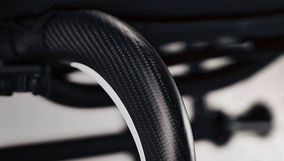 100% Carbon fibre frame made by highly innovative patented proprietary manufacturing process under 4kg transport weight
